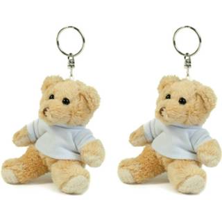 👉 Teddy beer active Set van 6x stuks teddybeer/beren sleutelhangers 10 cm