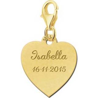 👉 Naambedel gouden active met Hartvormig Plaatje GNB51 | Names4ever