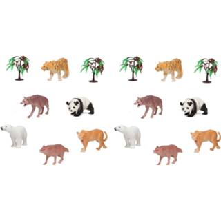👉 Speelgoed figuur plastic active kinderen 12x safari/jungle dieren figuren 11 cm voor