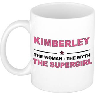 Mok active vrouwen Maartje The woman, myth supergirl collega kado mokken/bekers 300 ml