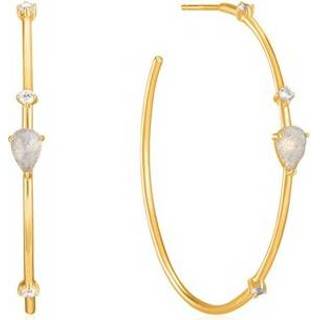 👉 Oorring goudkleurige zilver active Midnight Fever Hoop Oorringen van