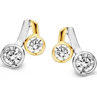 👉 Oorsteker bicolor active Excellent Jewelry Oorstekers met Zirkonia?s 8785259696601
