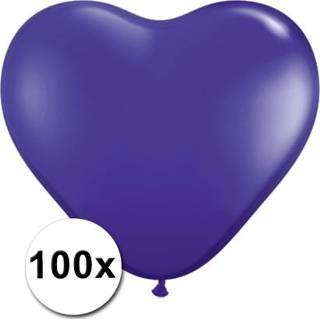 👉 Hartballon rood active 100 stuks Hart ballonnen