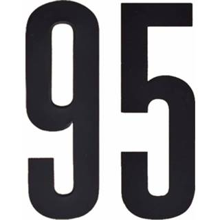 👉 Naamsticker zwart cijfer 95