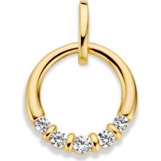 👉 Hanger active Excellent Jewelry Geelgouden met Vijf Zirkonia?s 8785259691347