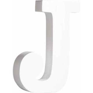 👉 Decoratie letter houten active J 11 cm