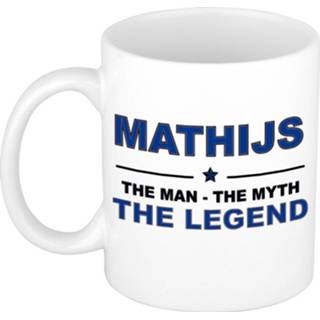 👉 Mok mannen Naam cadeau mok/ beker Joshua The man, myth legend 300 ml