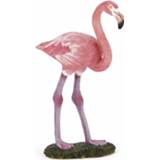 👉 Plastic kinderen flamingo diertje 6,5 cm