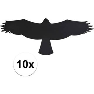 👉 Raamsticker 10x Vogel raamstickers / anti inslag stickers 'buizerd' 14 cm