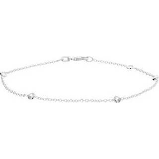 👉 Armband witgouden active vrouwen Dames Zirkonia 1,3 mm 17 - 19 cm