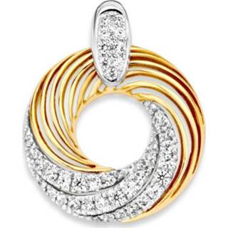 👉 Fantasiehanger bicolor active Excellent Jewelry Opengewerkte Fantasie Hanger met Zirkonia?s 8785259692030