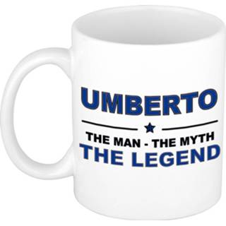 👉 Beker active mannen Umberto The man, myth legend beterschap cadeau mok/beker 300 ml