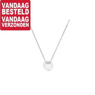 👉 Halsketting zilveren klein active Anker Collier met Opengewerkt Zirkonia Hart