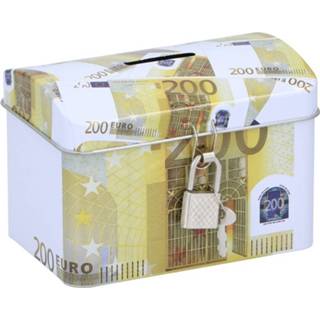 Geld kist active Geldkistje/spaarpot 200 euro 11 x 8 cm