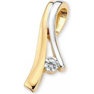 👉 Hanger witgouden active Excellent Jewelry Geelgouden met Zirkonia 8785259691385