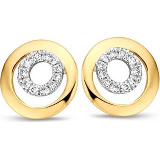 👉 Oorsteker bicolor diamanten active Excellent Jewelry Opengewerkte Cirkels Oorstekers met 8785259695017