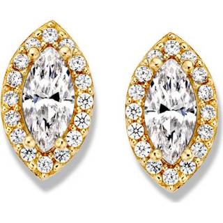 👉 Oorsteker active Excellent Jewelry Bladvormige Oorstekers met Zirkonia?s