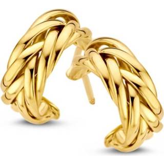 👉 Oorsteker geelgoud active Excellent Jewelry Gevlochten Oorstekers van 8785259695925