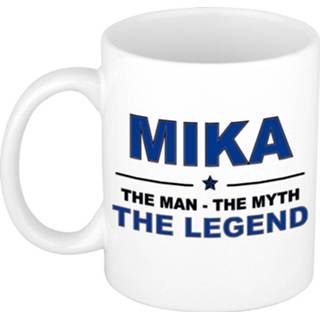 👉 Koffiemok mannen Namen / theebeker Mika The man, myth legend 300 ml