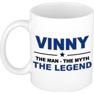 👉 Beker active mannen Vinny The man, myth legend beterschap cadeau mok/beker 300 ml