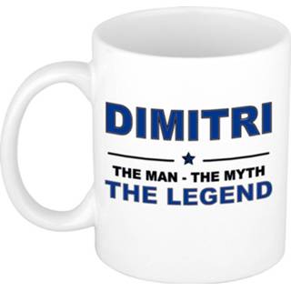 👉 Beker mannen Dimitri The man, myth legend cadeau koffie mok / thee 300 ml