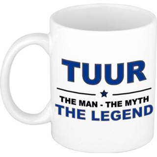 👉 Beker mannen Tuur The man, myth legend cadeau koffie mok / thee 300 ml