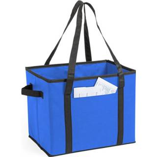 👉 Organizer active blauw Auto kofferbak/kasten tas vouwbaar 34 x 28 25 cm
