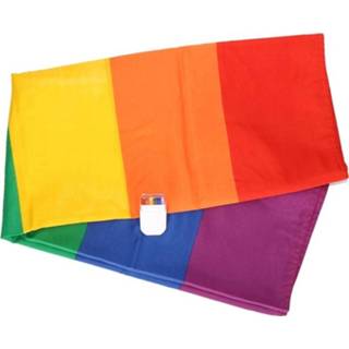 👉 Vlag en schminkstift met regenboog print