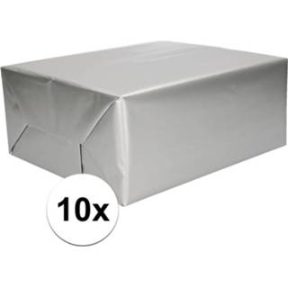 👉 Kadopapier zilver zilveren papier 10x 70 x 200 cm