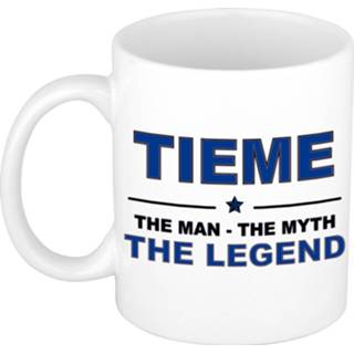 👉 Beker keramiek active mannen Tieme The man, myth legend verjaardagscadeau mok / 300 ml