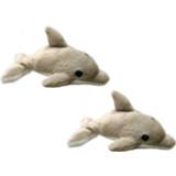 👉 Dolfijn knuffel pluche active Set van 6x stuks sleutelhangers 10 cm