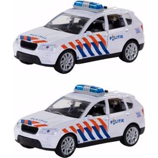 👉 Sirene hulpdie active Pakket van 4x stuks speelgoed politie wagen met 12 cm