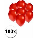 👉 Kleine ballon rood ballonnen metallic 100 stuks