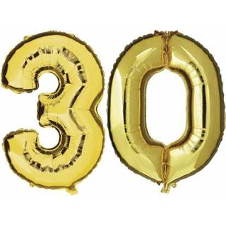👉 Folie ballon goud 30 jaar ballonnen
