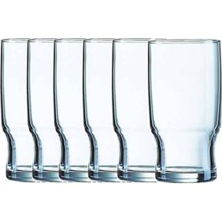 👉 Drink glas active transparant 6x Drinkglazen/waterglazen Campus hardglas 29 cl