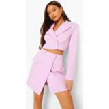 👉 Mix & Match Felle Korte Blazer, Lilac