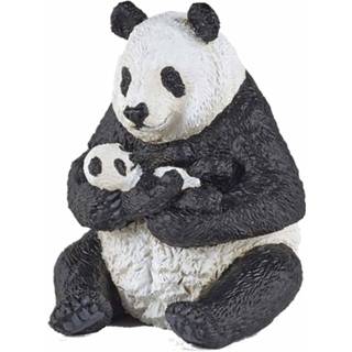 👉 Plastic dier active baby's dieren panda met baby 8 cm