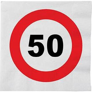 👉 Servet multi papier Stopbord servetten 50 jaar van