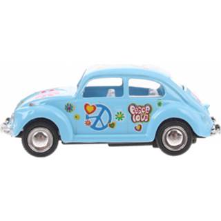 👉 Blauw staal Goki Volkswagen Classical Beetle (1967) Bloemen 6,5 Cm 8718807767249