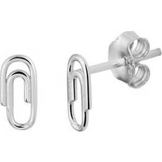 👉 Oorknop active Zilveren Oorknoppen Paperclip