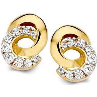 👉 Oorsteker active Excellent Jewelry Opengewerkte Dubbele Cirkel Oorstekers met Zirkonia?s 8785259693587