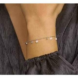 👉 Armband zilveren active met Ronde Schijfjes en Zirkonia 1,2 mm 16,5 + 2 cm