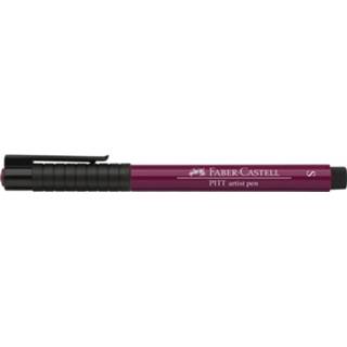 👉 Tekenstift magenta paars Faber-castell Pitt Artist Pen S 133 4005401670377