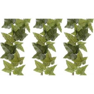 👉 3x Groene Hedera Helix klimop hangplant kunstplanten 180 cm