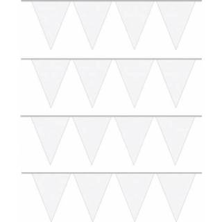 👉 Vlaggenlijn witte wit kunststof active 4x 10 meter lange