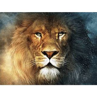 👉 Diamond Painting Pakket Gekleurde Leeuwenkop - Volledig Full 30x40 Cm Seos Shop ® 7426870705945