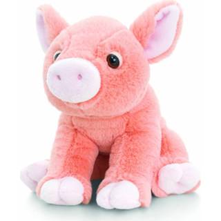 👉 Knuffel pluche roze Keel Toys Varken Met Geluid 16 Cm 8719538119314