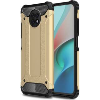 👉 Goud backcover hoes Lunso - Armor Guard Xiaomi Redmi Note 9 8720572141162