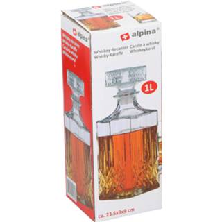 Karaf glas multikleur Whiskey - Drankkaraf 1l 8711252100531