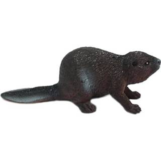 Kunststof bruin Speelgoed Bever Dier 5 Cm - Speel Figuren/dieren 8719538764347